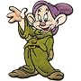 Snow White & The seven Dwarf dopey Embroidered Iron On Disney Movie Patch