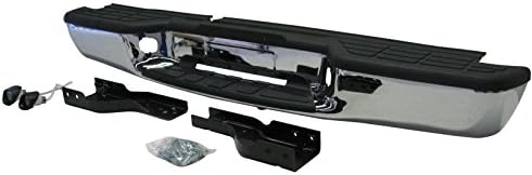 Streetnshow 98-03 S10 / Sonoma Fleetside Rear Step Bumper Chrome W/brackets Light Kit Bolts Bar