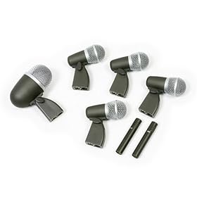 OSP DK-7 7 Piece Drum Microphone Kit with Deluxe Case