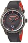 K&BROS Men's 9454-2 Le Meccaniche Automatic Black and Red Watch
