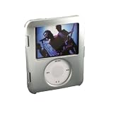 iPod Nano 3rd Generation (3g, 3rd gen) Aluminum Case with Screen Protector (Silver) - Prime & Super Saver Eligible