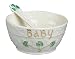 Belleek Kylemore Baby Bowl and Spoon Set