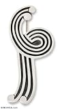 Brooch, 'Silver Fountain' (large) 3 W 1.2 L