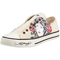 Ed Hardy CM Ghost Off White Leinensneaker, off white