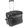 Travelers Choice Churchill Rolling Computer Briefcase - Black
