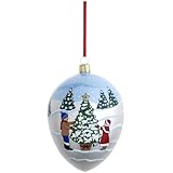 Reed & Barton C3974 Decorating The Tree Egg, 4.25-Inch