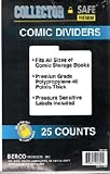 The Collector Safe Comic Book Dividers (Qty=1 Pack of 25)