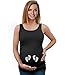 Very Cute Twin Babies Footprints Pregnant with Twins Maternity Tank Top Tunic