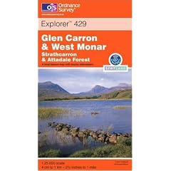 Glen Carron and West Monar. Strathcarron & Attadale Forest: Explorer Map 429 (Explorer Maps)