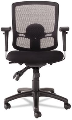Alera® - Etros Series Mesh Mid-Back Multifunction Petite Chair, Black - Sold As 1 Each - An economical choice for mesh comfort.