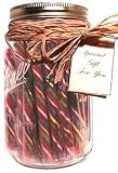 Gift Jar: Bubblegum Old Fashion Candy Sticks