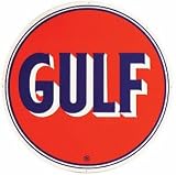 Signpast Reproduction Vintage Sign, GULF 2 (1936-1960)