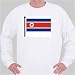 Sweatshirt with Korean, Korea, flag, North