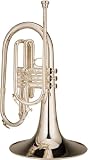 Ravel Student Silver Plated Marching Mellophone w/ Case