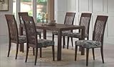 IMAGE OF Set of 2 High Back Side Chair with Fabric Cushion in Dark Walnut Finish ADS90912