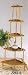 5 tier corner plant stand curio stand cherry or oak finish