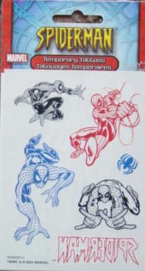 Childrens Toyshop  Toys : Spider-man Temporary Tattoos