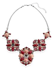 Multi-Faceted Stone & Diamanté Encrusted Collar Necklace