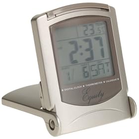 Equity 31421 Travel Alarm Clock with LCD Screen