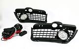 Front Bumper Fog Light Grille Kit For 92 to 98 Volkswagen Golf Jetta Mk4 Vento