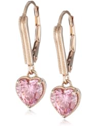 Myia Passiello "Hearts" Swarovski Cubic-Zirconia Dangle Earrings