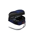 Etui rembourr� bleu/noir pour appareils photo PANASONIC LUMIX DMC-TZ22 TZ20 TZ18 TZ10 TZ8 TZ7,FS30,FS10,CANON PowerShot S95,SX230 SX220 SX210,A3300,A800,IXUS 1000,300,210,130,105, Samsung ST550,WB650,WB600,PL150,PL170 PL120, SONY CYBER-SHOT SONY HX5 HX7 HX9,Nikon S81000,S5100,S3100,L22,L21,Fuji finepix AX200, Olympus, Pentax , et autres appareils photo num�riques compacts.