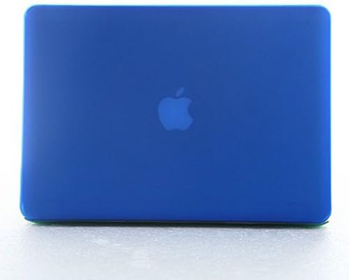 MKT Rubberized Hard Shell Clip Snap on Matte Rubber Coated Cover for Macbook (13.3 inch Retina, Blue)