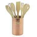 Solid Copper and Brass Kitchen Caddy Set