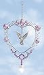 Hummingbird Victorian Heart Suncatcher