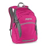 JanSport Wasabi Core Series Backpack, New Hot Pink/New Storm Grey