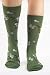 Soft and Comfortable Olive Tiny Flowers Trouser Socks by Foot Traffic