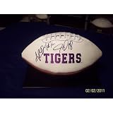 Glenn Dorsey Jacob Hester Coach Les Miles Signed Autographed Official Size LSU Tigers Football