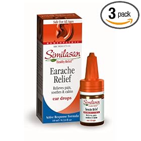 Similasan Earache Relief Ear Drops, .33-Ounce Bottles (Pack of 3) by Similasan