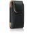 For Motorola W385 / W370 / W376 / W377 / W375 / W395 / ACTV W450 / ACTIVE Premium Genuine Leather Vertical Black Case Pouch Holster