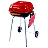 Meco Model 4101 Square Utility Charcoal Grill, Red