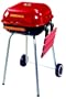 Meco Model 4101 Square Utility Charcoal Grill, Red