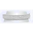 14K White Gold Diamond Bangle Bracelet - 3.00 Ct.