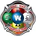 Maltese Cross Hazmat Response Team 4 Reflective Firefighter Decal