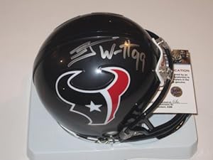 JJ Watt Houston Texans Signed Autographed Mini Helmet with Certificate of Authenticity COA