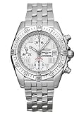 Breitling Chrono Cockpit Mens Automatic Watch Stainless Steel Ivory Dial A1335812-A596-366A