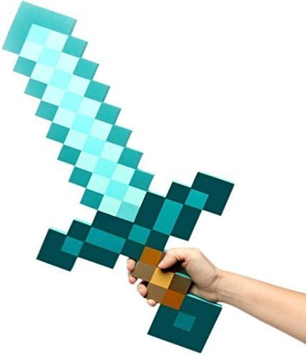 Foam Diamond & Iron Sword / Pickaxe / Shovel /Axe (Blue Diamond Sword) by Foam toys