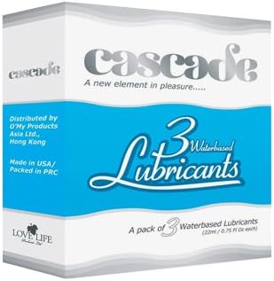 Cascade Waterbased Lubricant Cartridges, 3 Count
