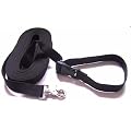 VERL�NGERBARE Schleppleine mit L�SBARER Handschlaufe - Basis 10 Meter (schwarz; 25 mm breit) von DOGS and MORE aus Berlin
