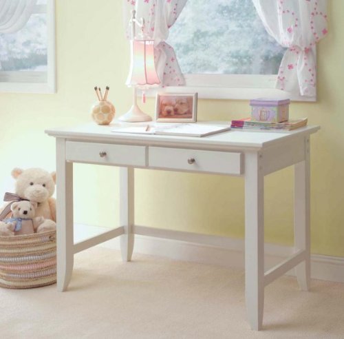 Home Styles 5530-16 Naples Student Desk, White Finish