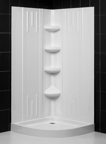 Sector Shower Wall Panel and Base Size: 32W x 32D