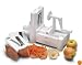 World Cuisine Tri-Blade Plastic Spiral Vegetable Slicer
