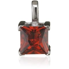Rafaela Donata Argento Classico Damen-Anh�nger  925 Sterlingsilber Zirkonia kirschrot 60800044