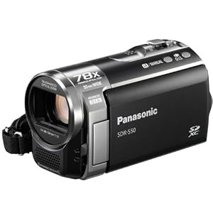 Panasonic SDR-S50K Std-Def SD Camcorder with 78X Zoom & Wide angle Lens (Black)