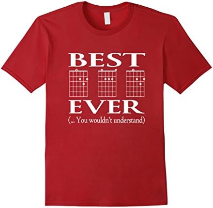 Men's Guitar Shirt for Dad - Perfect Gift for Father's Day XL Cranberry