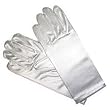 Girls Gloves - Girls Short Satin Gloves - Bridal - Flower Girl, Dressy, Christmas or Pageants - White, Ivory or Baby Blue Satin Gloves for Girl's Size 0 - 14